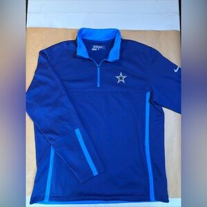 Nike Dallas Cowboys Large Golf Tour Performance Therma-Fit 1/4 Zip Pullover